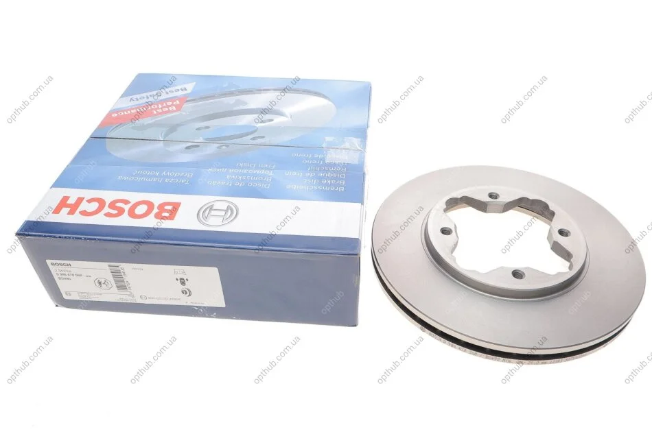 Диск гальмівний ПЕРЕДН ВЕНТИЛ HONDA ACCORD, CIVIC, CRX 1.6I-2.0I 16V 92.01-,96.03- -ua BOSCH 0 986 478 568 (фото 1)