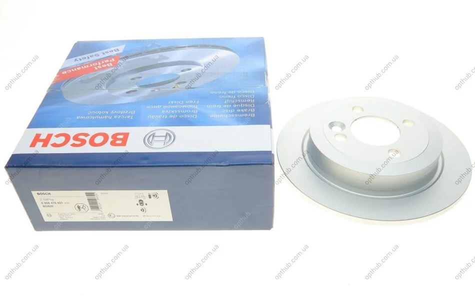 Диск гальмівний ЗАДН MINI 01- -ua BOSCH 0 986 478 601 (фото 1)