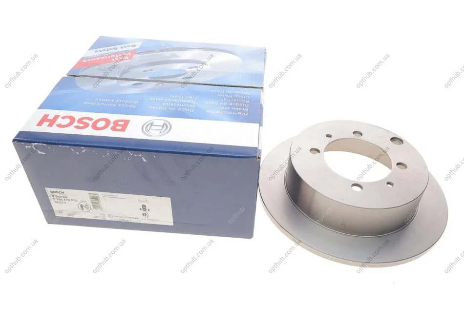 Диск гальмівний MITSUBISHI GALANT, SPACE WAGON задн. (вир-во Bosch) BOSCH 0 986 478 655 (фото 1)
