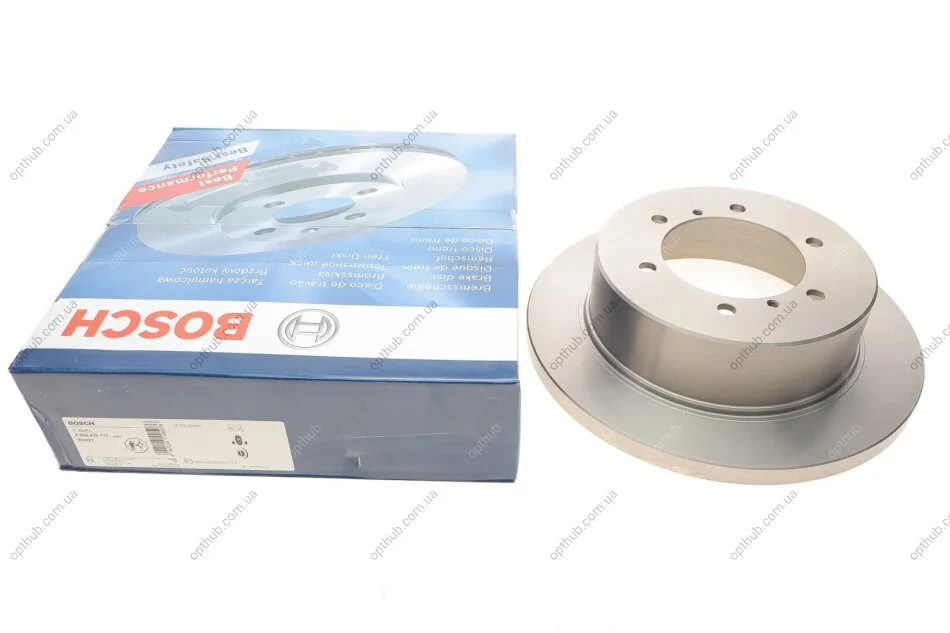 Диск гальмівний MITSUBISHI PAJERO 91.04-,02.07- задн. (вир-во Bosch) BOSCH 0 986 478 713 (фото 1)