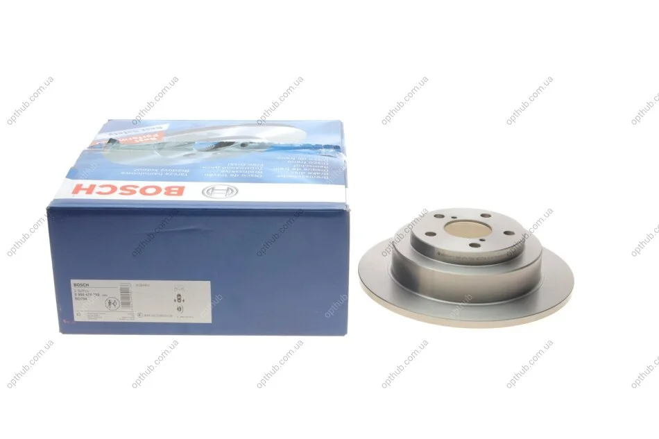 Диск гальмівний (задній) Subaru Forester/ Impreza/ Legacy -08 (266x10) 0 986 478 799 UA63 BOSCH 0986478799 (фото 1)
