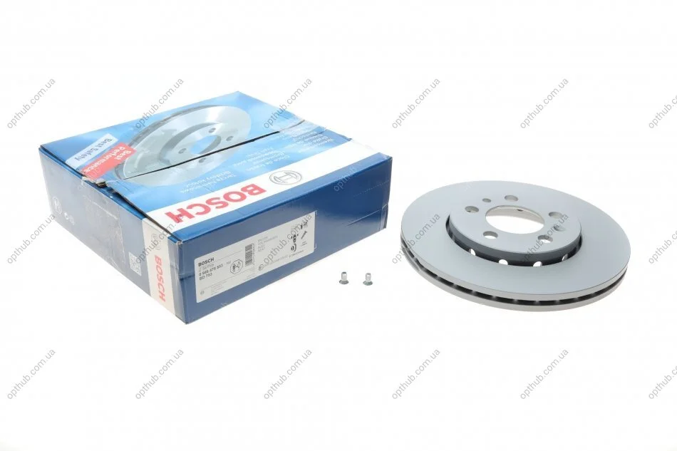 Диск гальмівний SEAT IBIZA V, TOLEDO передн., вент. (вир-во Bosch) BOSCH 0 986 478 853 (фото 1)