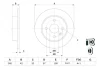 Диск гальмівний задн лів/прав OPEL ASTRA G, ASTRA G CLASSIC, ASTRA H, ASTRA H CLASSIC, ASTRA H GTC, MERIVA A 1.2-2.0D 02.98-10.14 BOSCH 0986478882 (фото 5)