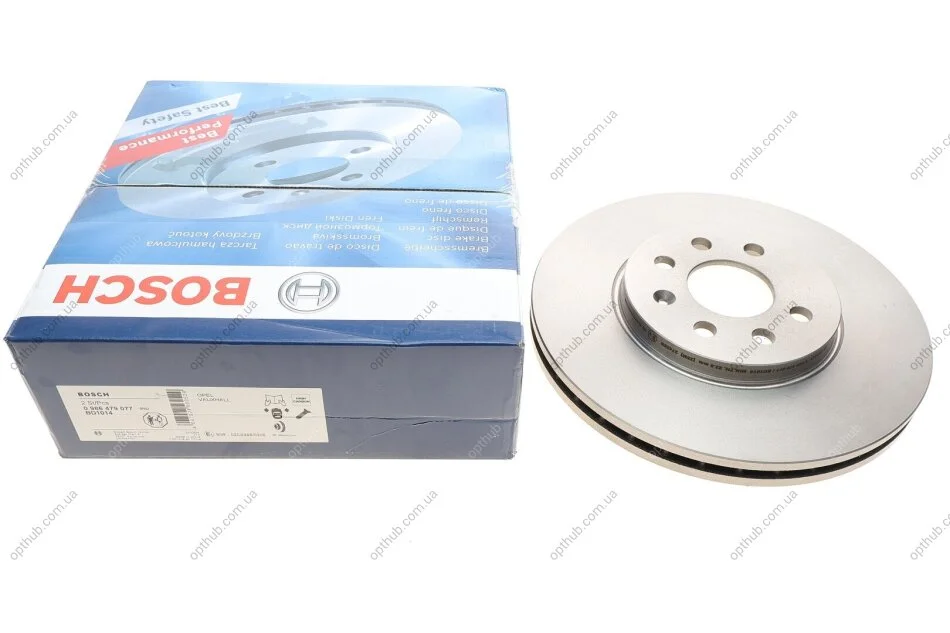 Диск гальмівний OPEL ASTRA F, H передн. вент. (вир-во Bosch) BOSCH 0 986 479 077 (фото 1)