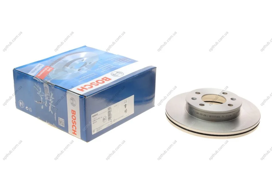 Диск гальмівний (передній) Hyundai Getz 02-10 (241x19) UA63 BOSCH 0 986 479 206 (фото 1)