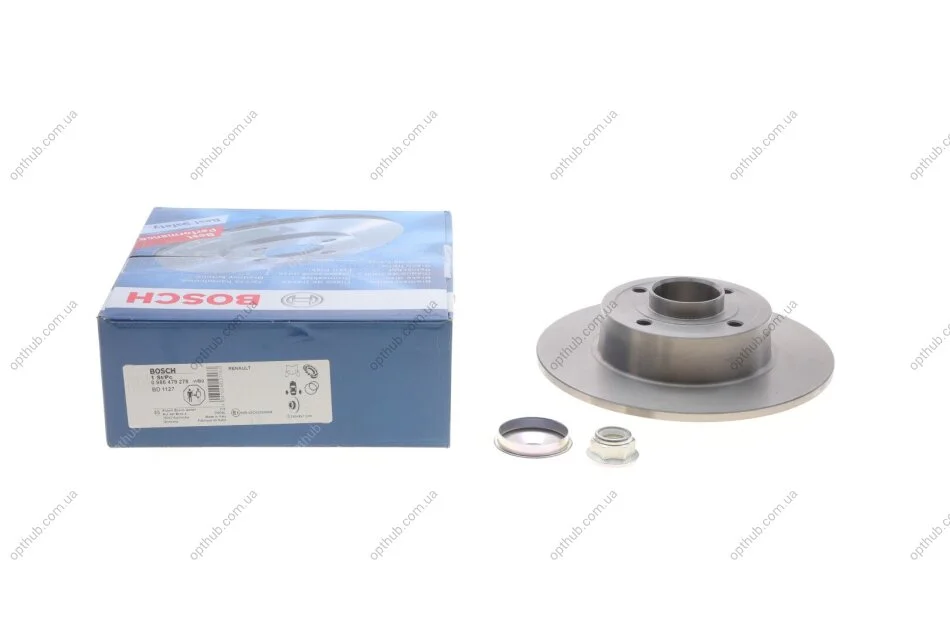 Диск гальмівний (задній) Renault Megane II 03- (240х8) (+ABS) (з підшипником) UA63 BOSCH 0 986 479 278 (фото 1)