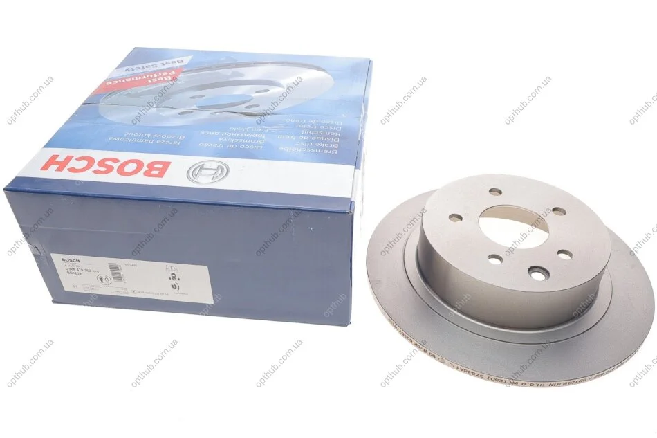 Диск гальмівний NISSAN JUKE, QASHQAI 1.5DCI 16V 08.07-,10.06- задн. (вир-во Bosch) BOSCH 0 986 479 362 (фото 1)