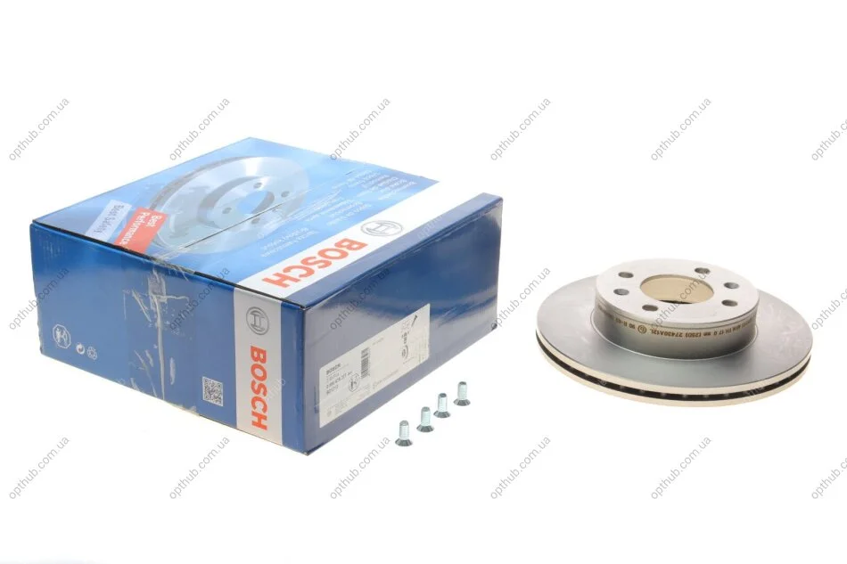 Диск гальмівний (передній) Hyundai Accent II 1.3-1.6 00-05 (240,8x19) (вентил.) UA63 BOSCH 0 986 479 377 (фото 1)