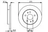 Диск тормозной передний DAIHATSU TERIOS 1.3I 16V 01.07- 0 986 479 432 BOSCH 0986479432 (фото 1)