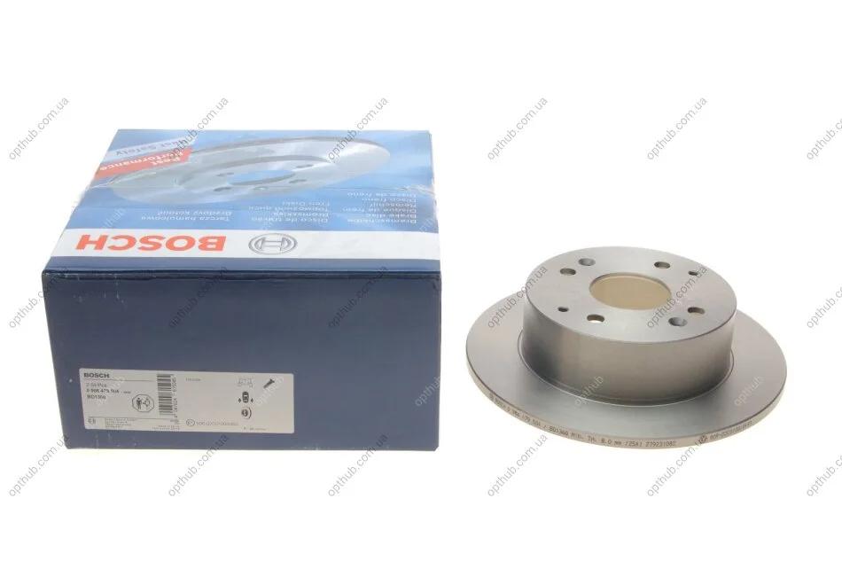 Диск гальмівний (задній) Honda Accord VI 98-02 (260x10) UA63 BOSCH 0 986 479 504 (фото 1)