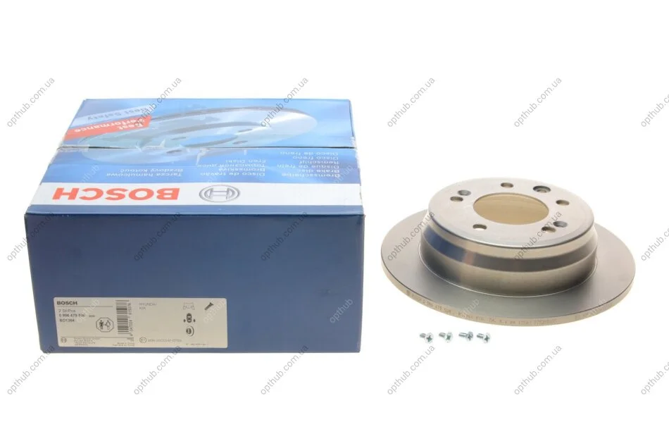 Диск гальмівний HYUNDAI i30 (FD) (10/07-11/11) задн. (вир-во Bosch) BOSCH 0 986 479 508 (фото 1)