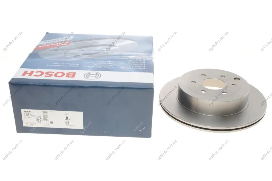 Диск гальмівний Nissan PATHFINDER 05 - задн. (вир-во Bosch) BOSCH 0 986 479 533 (фото 1)
