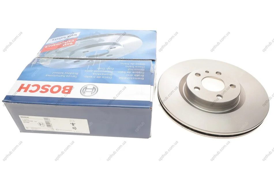 Диск гальмівний (передній) Fiat Doblo 10- (284x22) (вентильований) UA63 BOSCH 0 986 479 558 (фото 1)