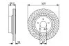 Диск тормозной BOSCH 0 986 479 654 (фото 1)