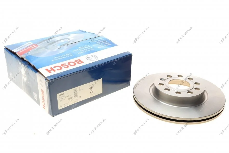 Диск гальмівний AUDI A3, SEAT TOLEDO, SKODA OCTAVIA, VW CADDY, передн. вент. (вир-во Bosch) BOSCH 0 986 479 940 (фото 1)