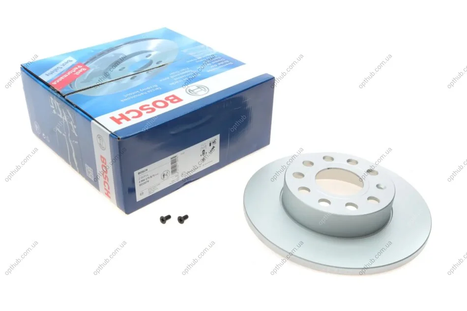 Диск гальмівний (задній) Audi A3/Skoda Octavia/VW Caddy/Golf/Touran 03-15 (260х12) 0 986 479 B78 UA63 BOSCH 0986479B78 (фото 1)