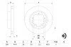 Диск гальмівний (передній) Ford Transit 2.2-2.4/3.2TDCI/2.3 16V 06-14 (280x28 UA63 BOSCH 0 986 479 C09 (фото 5)