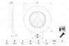 Диск гальмівний передн лів/прав SMART CABRIO, CITY-COUPE, CROSSBLADE, FORTWO, ROADSTER 0.6-Electric 07.98- BOSCH 0986479E74 (фото 1)