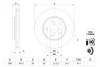 Диск гальмівний ПЕРЕДН TOYOTA C-HR (X1) 10/16-,TOYOTA COROLLA ESTATE (E21) 02/19-,TOYOTA COROLLA 0 986 479 F49-ua BOSCH 0986479F49 (фото 1)