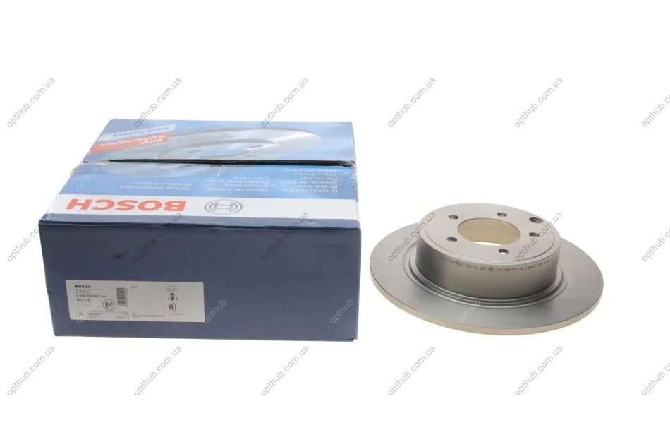 Диск гальмивний (задний) Mitsubishi Outlander 06-/Jeep Compass 06-/Patriot 07-17 (302.3x10) UA63 BOSCH 0 986 479 R07 (фото 1)