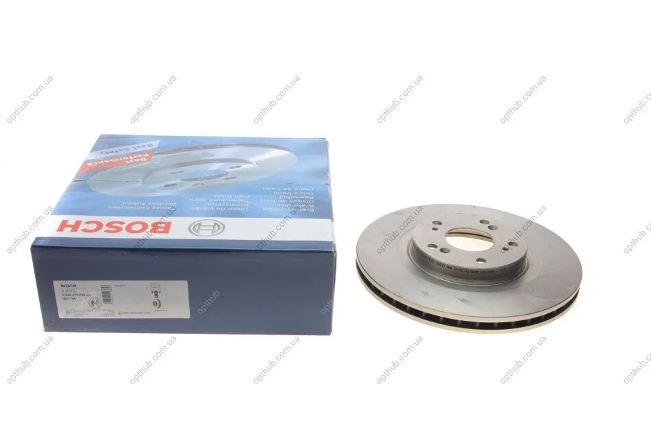 Диск гальмівний (передній) Honda Civic/CR-V 2.0/2.2 CTDi 01- (300x25) (вентильований) UA63 BOSCH 0 986 479 R24 (фото 1)