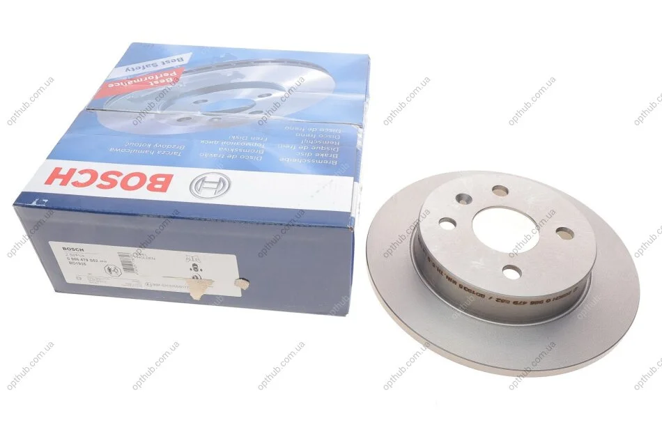 Диск гальмівний ЗАДН OPEL ASTRA G -05 -ua BOSCH 0 986 479 S52 (фото 1)