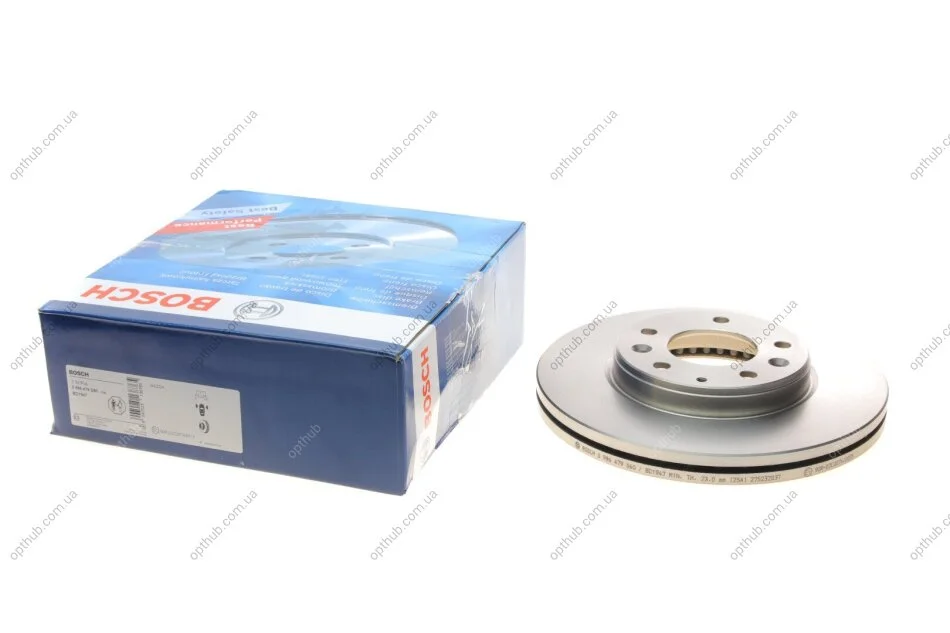 Диск гальмівний (передній) Mazda 6 02-08 (282.5х25) UA63 BOSCH 0 986 479 S60 (фото 1)