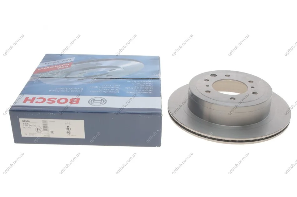 Диск гальмівний ВЕНТИЛ ЗАДН MITSUBISHI PAJERO IV 3.2 3.8. 07- -ua BOSCH 0 986 479 T90 (фото 1)