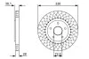 Тормозной диск BOSCH 0986479V85 (фото 5)