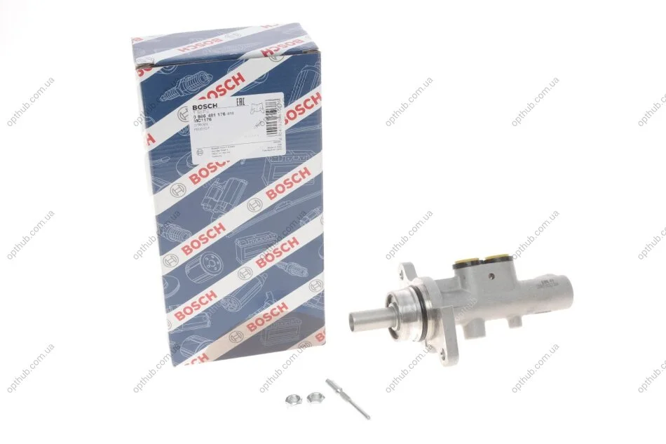 Циліндр гальмівний (головний) Citroen C2/C3/Peugeot 1007 02- (d=22,2mm) (opt-om) BOSCH 0 986 481 176 (фото 1)