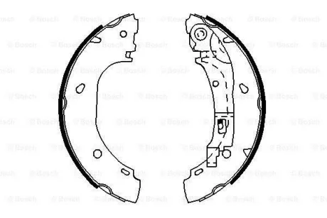 Гальмівна колодка CITROEN JUMPER I, JUMPER II FIAT DUCATO PEUGEOT BOXER 1.9D-2.8D 02.94- BOSCH 0986487701