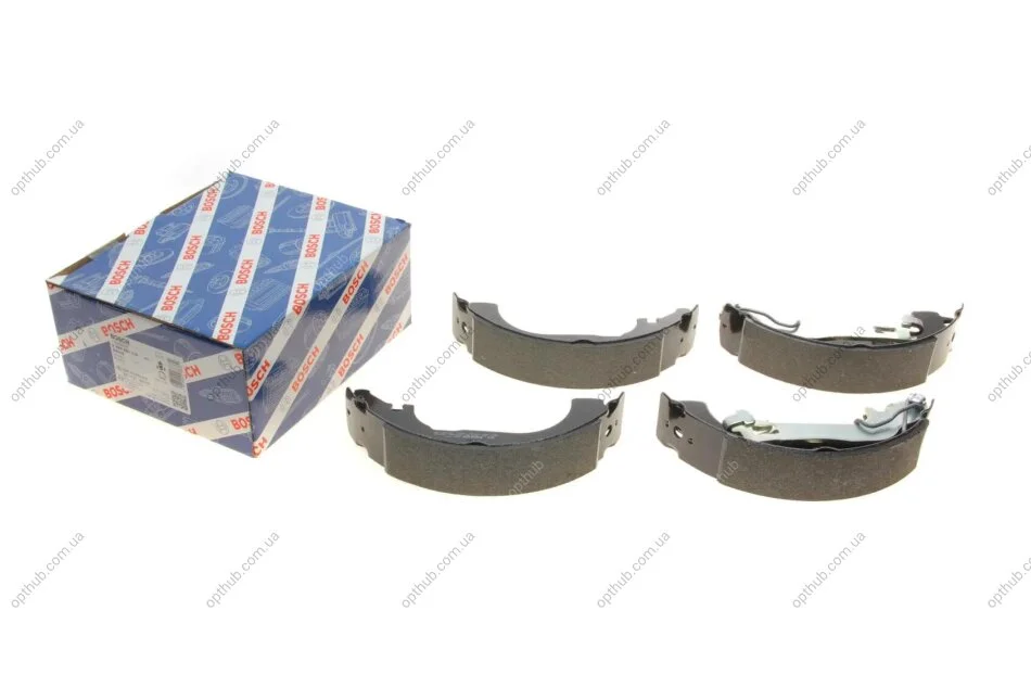 Колодки гальмівні (задні) Citroen Nemo/Peugeot Bipper 08- (барабанні) (228.6x42) UA63 BOSCH 0 986 487 729 (фото 1)
