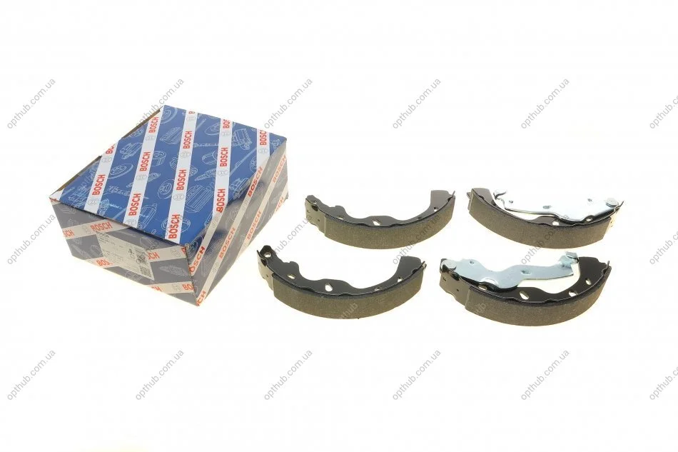 Колодки гальмівні (задні) Fiat Sedici/Suzuki SX4 06- (барабанні) (220x35) UA63 BOSCH 0 986 487 731 (фото 1)