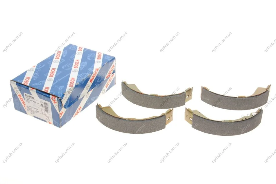 Колодки гальмівні (задні) Hyundai Getz 02-05 (барабанні) (180x32) (opt-om) BOSCH 0 986 487 909 (фото 1)
