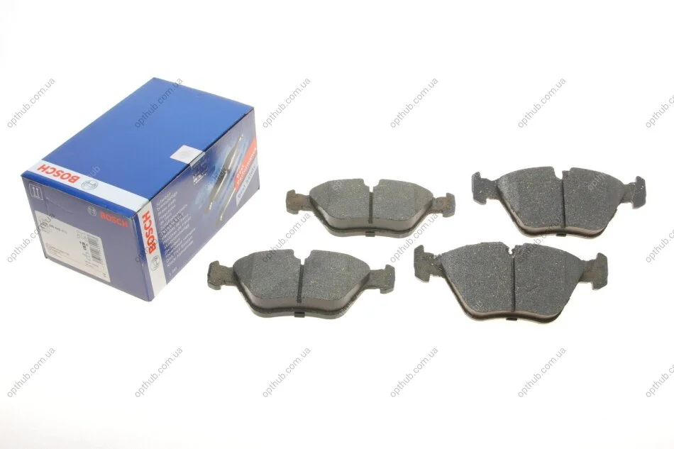 Колодки гальмівні (передні) BMW 3 (E36/E46) 92-06/5 (E34) 87-96/7 (E32) 87-94/Z3 (E36) 97-0 UA63 BOSCH 0 986 490 640 (фото 1)