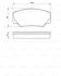 Комплект гальмівних колодок передн, FORD TRANSIT 1.6/2.0/2.5D 09.85-09.92 BOSCH 0986491410 (фото 8)