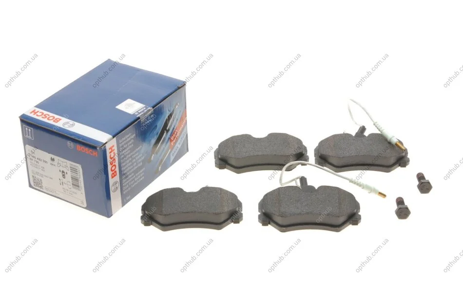 Колодки гальмівні (передні) Peugeot 405 87-96 UA63 BOSCH 0 986 492 090 (фото 1)
