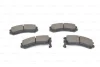 Комплект гальмівних колодок передн, NISSAN SUNNY II SUZUKI SWIFT II TATA INDICA, INDIGO 1.3-1.8 06.86- BOSCH 0986493450 (фото 6)