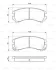 Комплект гальмівних колодок передн, NISSAN SUNNY II SUZUKI SWIFT II TATA INDICA, INDIGO 1.3-1.8 06.86- BOSCH 0986493450 (фото 8)