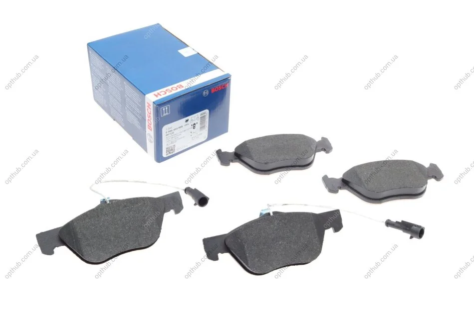 Колодки гальмівні (передні) Alfa Romeo 145/146/156/GT/GTV/Spider/Fiat Bravo 95-05 UA63 BOSCH 0 986 494 004 (фото 1)