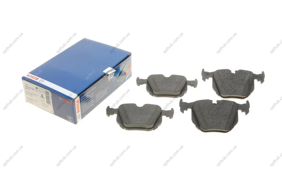 Колодки гальмівні (задні) BMW 3 (E46)/5 (E39)/7 (E38)/X3 (E83)/X5 (E53) 94- UA63 BOSCH 0 986 494 006 (фото 1)