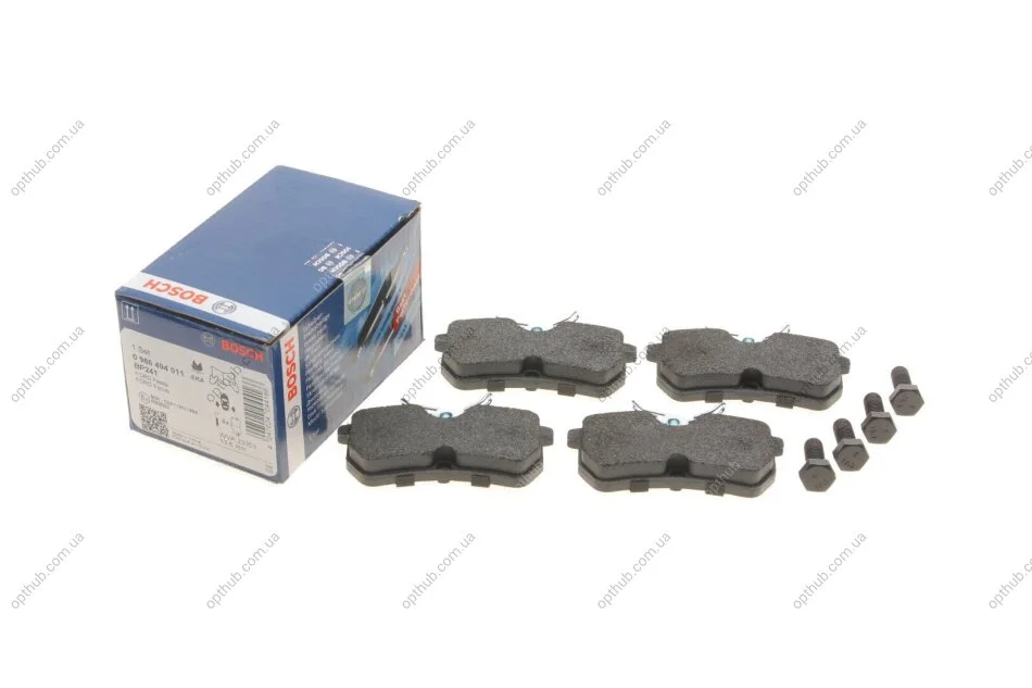Колодки гальмівні (задні) Ford Focus 98-05/Fiesta V/VI 05- UA63 BOSCH 0 986 494 011 (фото 1)