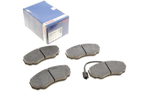 Колодки гальмівні (передні) Citroen Jumper/Fiat Ducato/Peugeot Boxer 02- R15 UA63 BOSCH 0 986 494 048