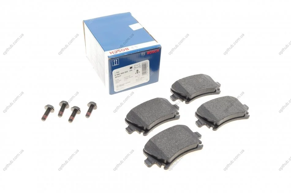 Колодка гальм. диск. AUDI Q3, VW PASSAT, TIGUAN задн. (вир-во Bosch) BOSCH 0 986 494 053 (фото 1)