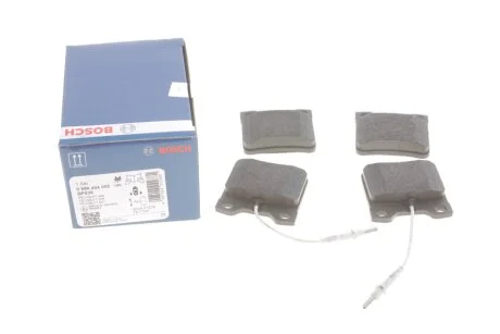 Колодки гальмивни (задни) Peugeot 406 96-04/605 89-11 (+датчики) UA63 BOSCH 0 986 494 055