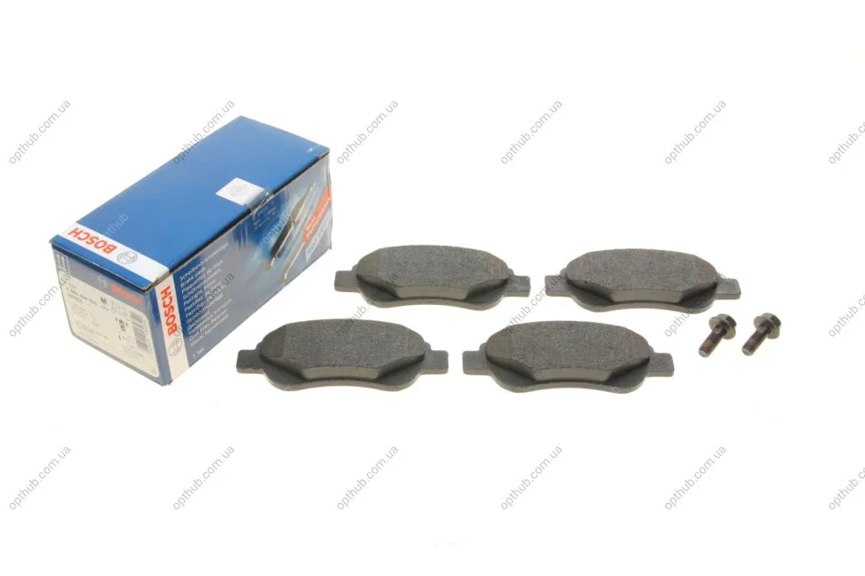 Колодки гальмівні (передні) Citroen С1/Peugeot 107/Toyota Aygo 05- UA63 BOSCH 0 986 494 065 (фото 1)