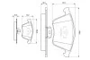 Колодки гальмівні (передні) Ford Focus/Mazda 3/Volvo C30/C70/S40/V50/Opel Vectra C 05-14/V4 UA63 BOSCH 0 986 494 077 (фото 2)