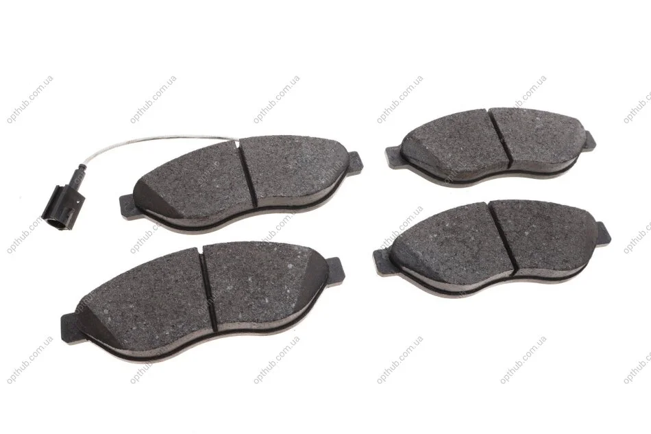 Колодки гальмівні (передні) Citroen Jumper/Fiat Ducato/Peugeot Boxer 06- (+датчик) (opt-om) BOSCH 0 986 494 111 (фото 1)