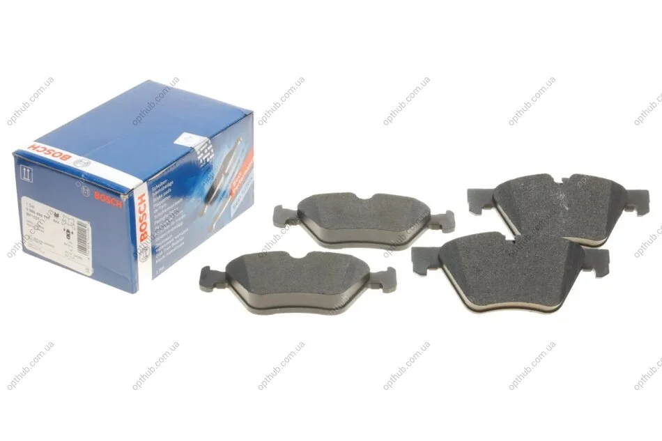 Колодки гальмівні (передні) BMW 1 (E81/E87) 04-12/3 (E90-E93) 05-13/X1 (E84) 11-15 (opt-om) BOSCH 0 986 494 117 (фото 1)