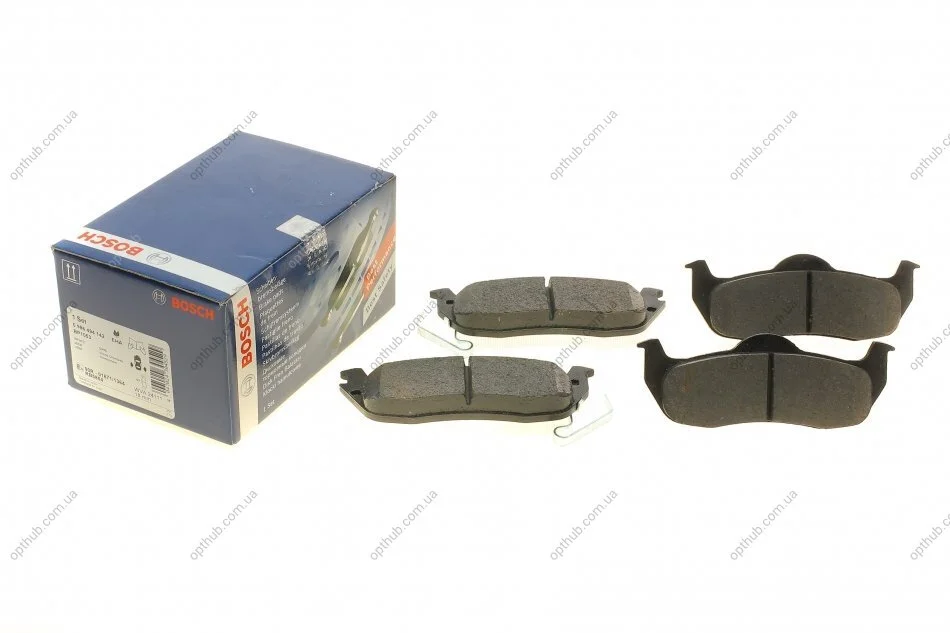 Колодки гальмівні (задні) Jeep Grand Cherokee III/IV 04-/Commander 05-10 UA63 BOSCH 0 986 494 142 (фото 1)